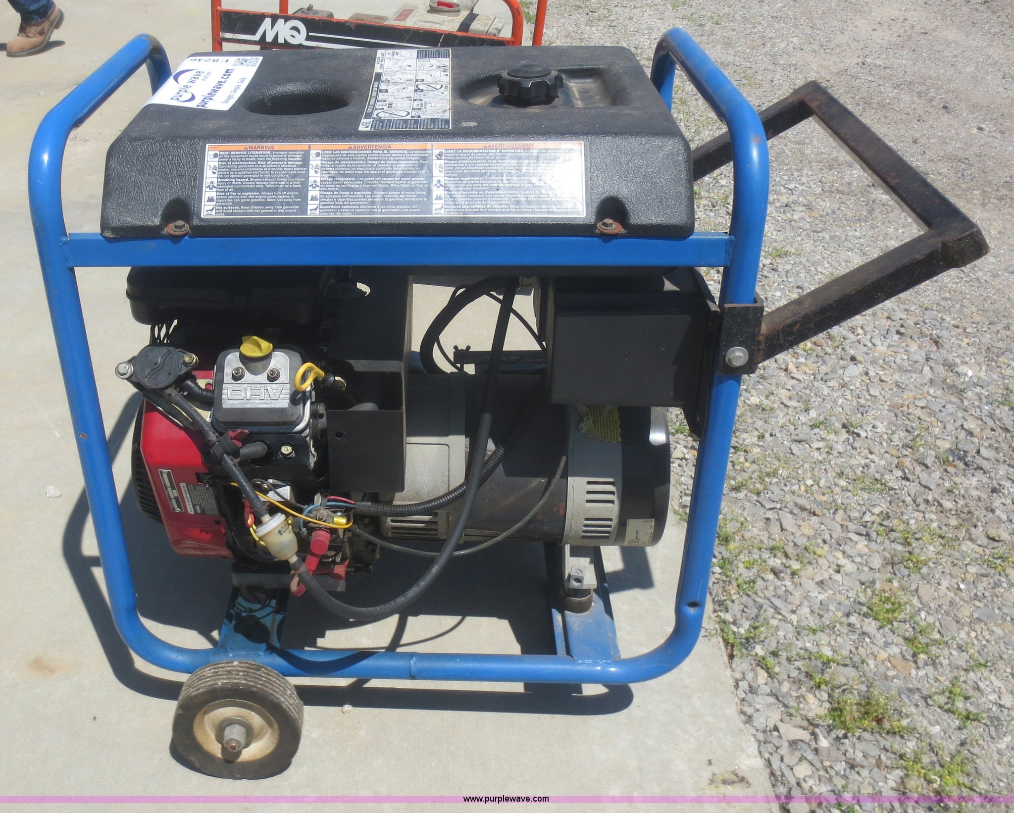 Devilbiss GBV7000 generator in Frontenac, KS Item F8246 sold Purple