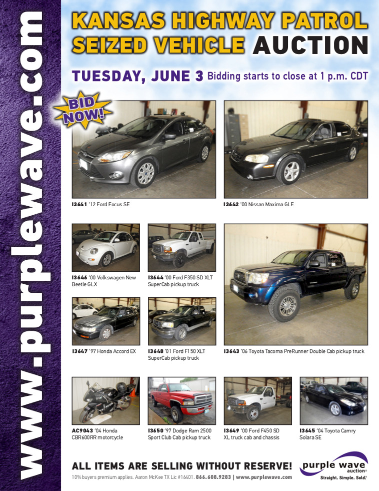 SOLD! Kansas Highway Patrol Seized Vehicle Auction Items Sold 63
