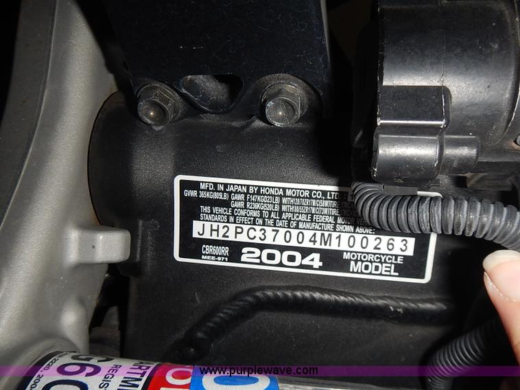 image for item AC9043 2004 Honda CBR600RR motorcycle