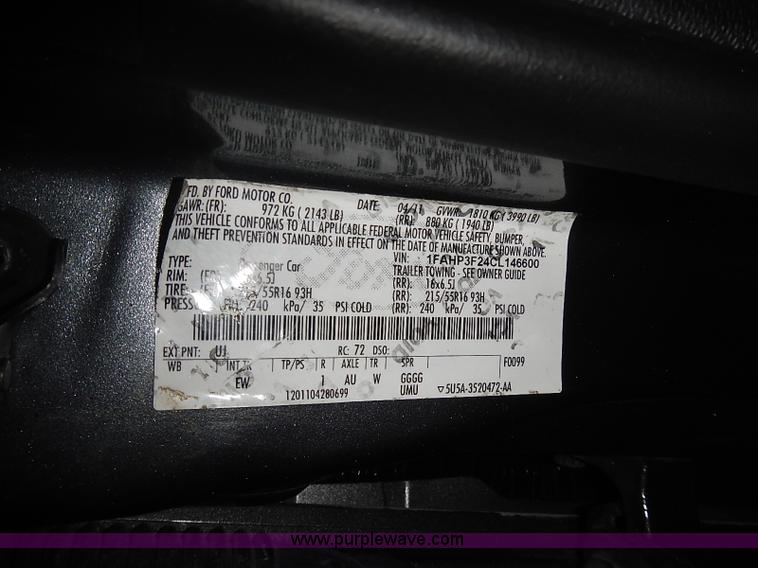 image for item I3641 2012 Ford Focus SE