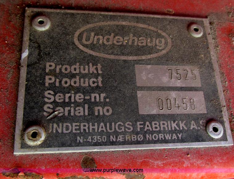 image for item E5177 Underhaug 7500 single bale wrapper