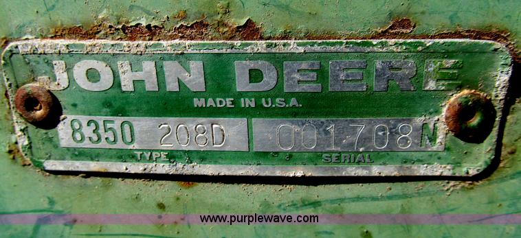 image for item G8416 John Deere 8350 grain drill