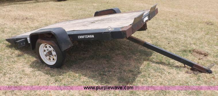 image for item H1885 Craftsman tilt deck trailer