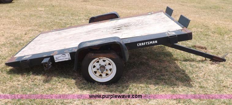 image for item H1885 Craftsman tilt deck trailer