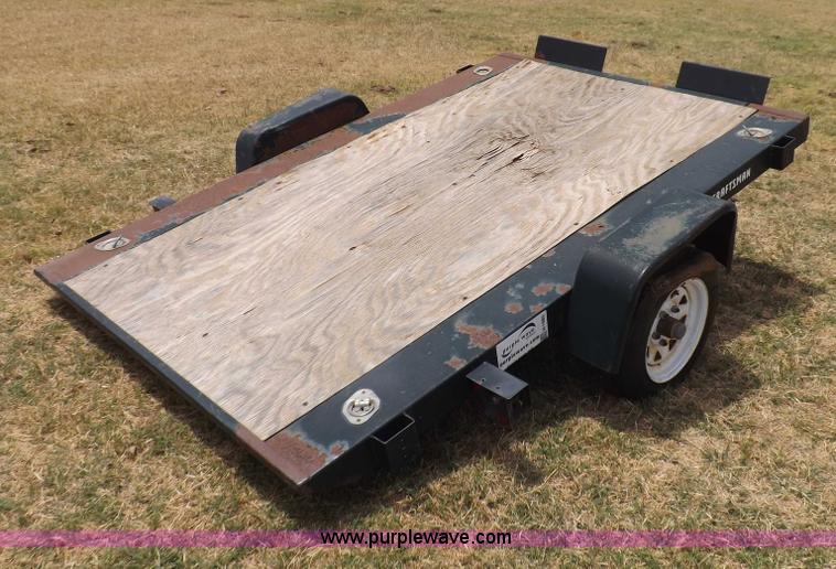 image for item H1885 Craftsman tilt deck trailer