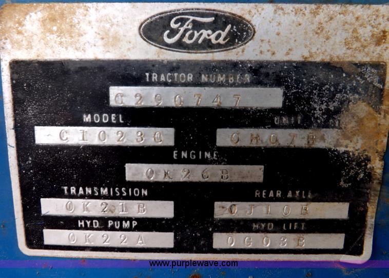 image for item H1892 1970 Ford C1023C tractor