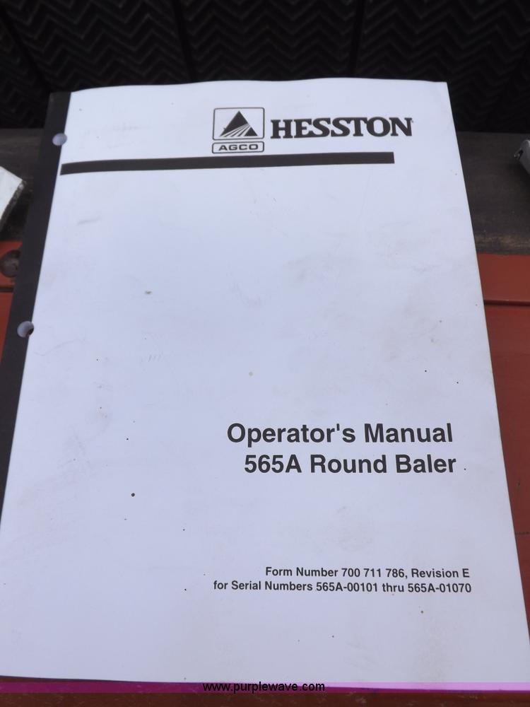 image for item H1901 1991 Hesston 565A round baler
