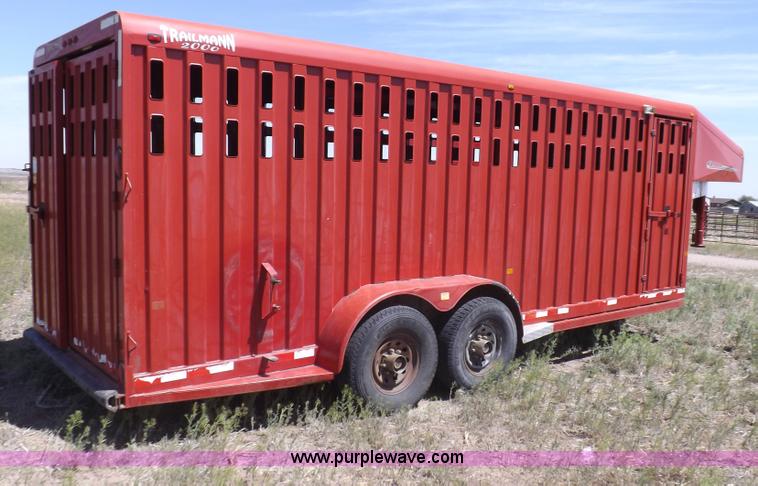 image for item H1908 1998 Trailmann livestock trailer