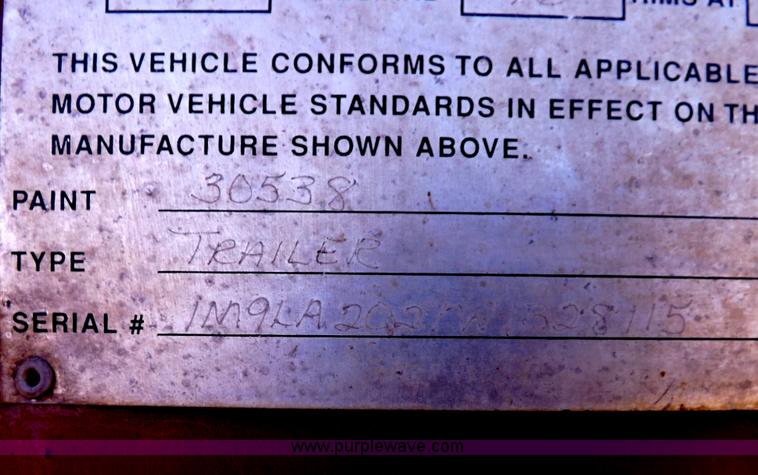 image for item H1908 1998 Trailmann livestock trailer