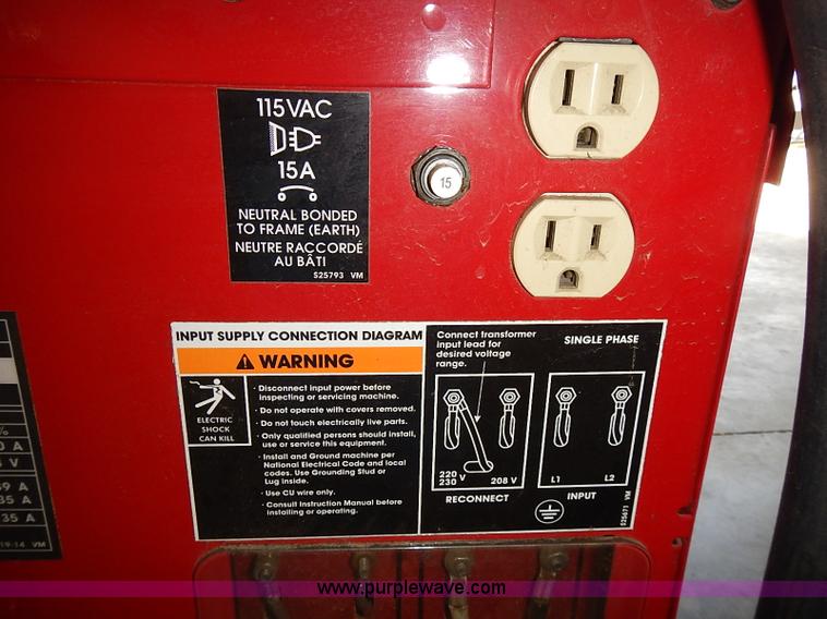 image for item AZ9988 Lincoln Electric Power Mig 215 welder