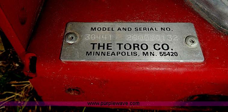 image for item AZ9994 2006 Toro Proline 30441 ZTR walk-behind lawn mower