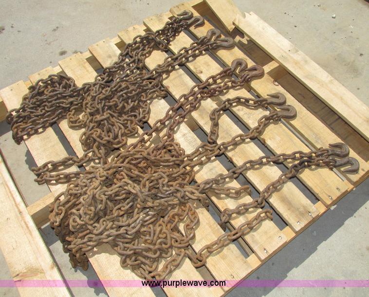 image for item C1988 Assorted chain binders, chains, highway triangles