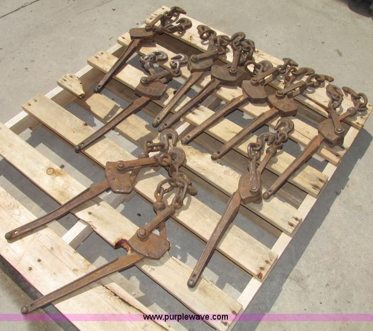 image for item C1990 Assorted chain binders, chains, highway triangles