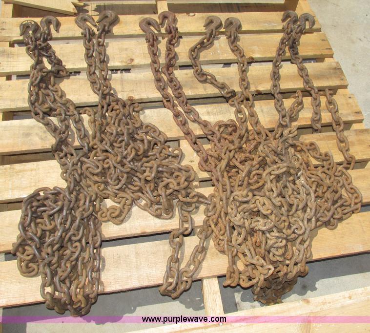 image for item C1990 Assorted chain binders, chains, highway triangles