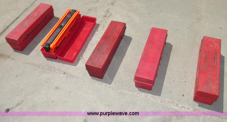 image for item C1990 Assorted chain binders, chains, highway triangles