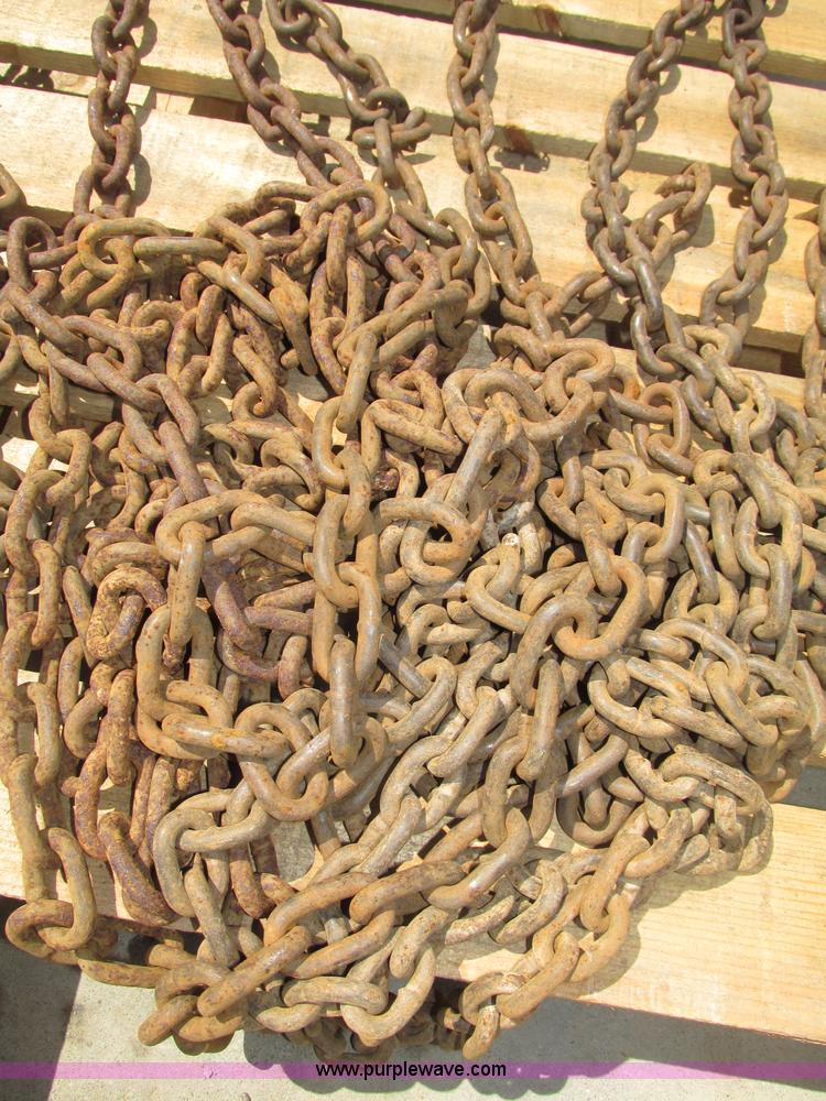 image for item C1992 Assorted chain binders, chains, highway triangles