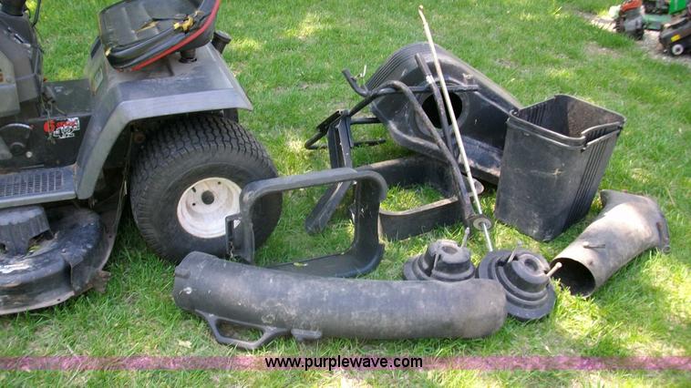 image for item D1011 Craftsman riding mower with snow thrower attachment