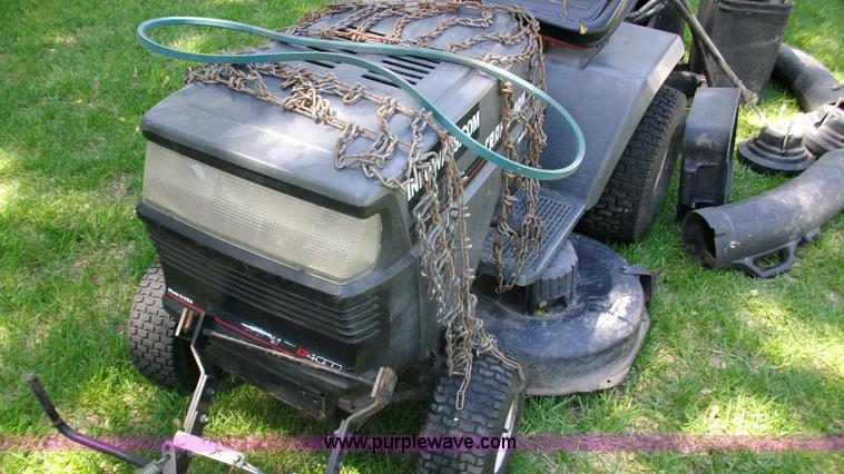 image for item D1011 Craftsman riding mower with snow thrower attachment