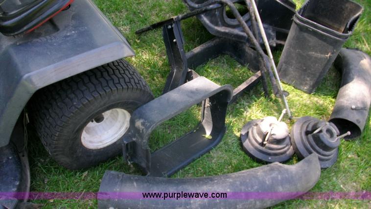 image for item D1011 Craftsman riding mower with snow thrower attachment