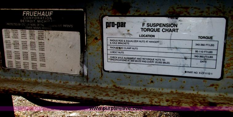 image for item F7389 1987 Fruehauf fifth wheel dolly