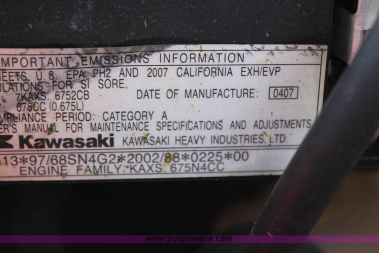 image for item H2707 2007 Bad Boy 60" ZTR lawn mower