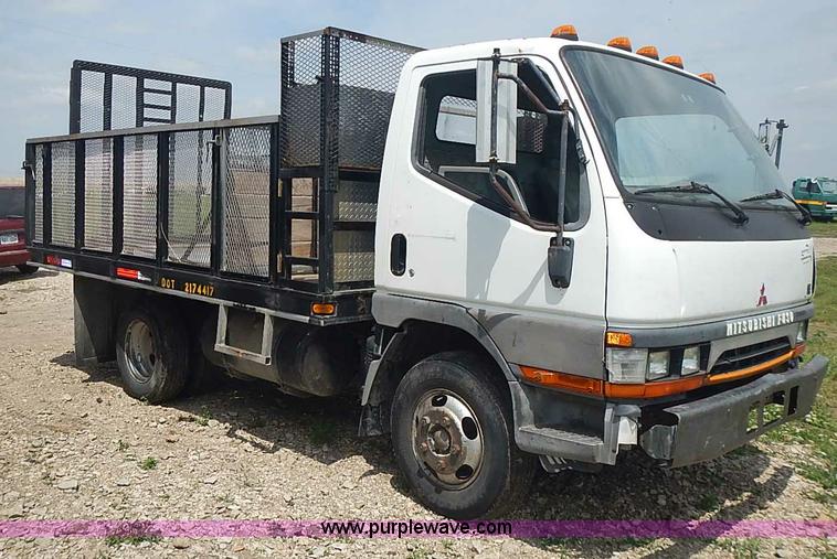 image for item I3639 1996 Mitsubishi Fuso FE639 dump flatbed truck