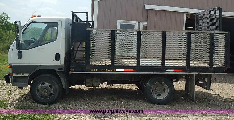 image for item I3639 1996 Mitsubishi Fuso FE639 dump flatbed truck