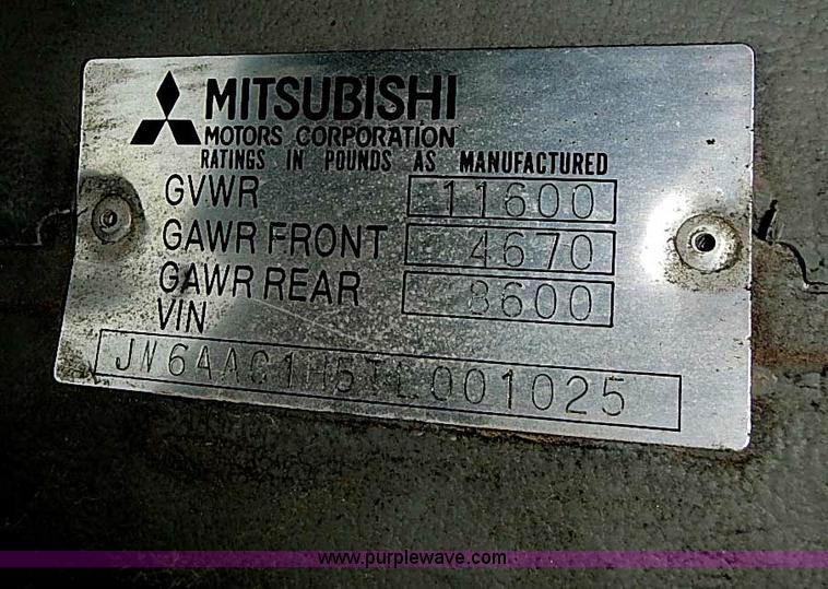 image for item I3639 1996 Mitsubishi Fuso FE639 dump flatbed truck