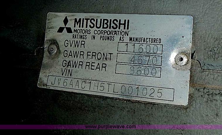 image for item I3639 1996 Mitsubishi Fuso FE639 dump flatbed truck