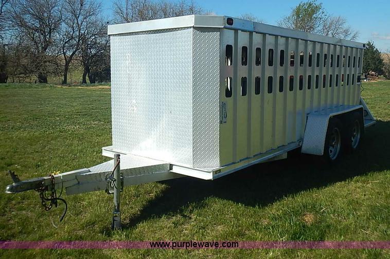 image for item I3680 2007 Rocking K shop built aluminum show trailer