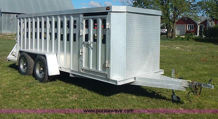 image for item I3680 2007 Rocking K shop built aluminum show trailer