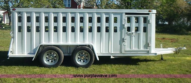 image for item I3680 2007 Rocking K shop built aluminum show trailer