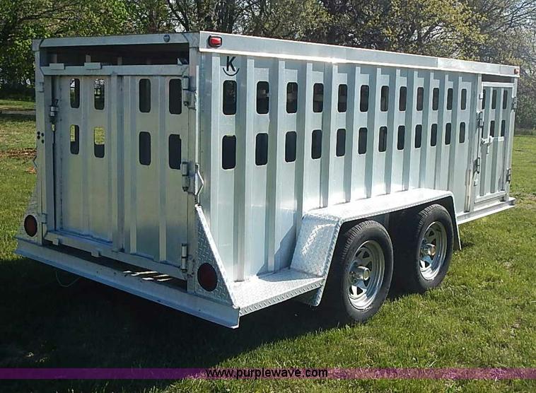 image for item I3680 2007 Rocking K shop built aluminum show trailer