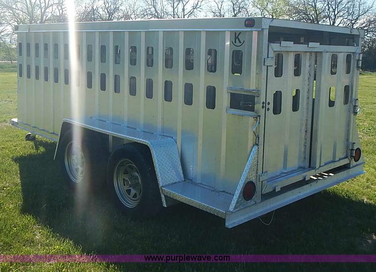 image for item I3680 2007 Rocking K shop built aluminum show trailer