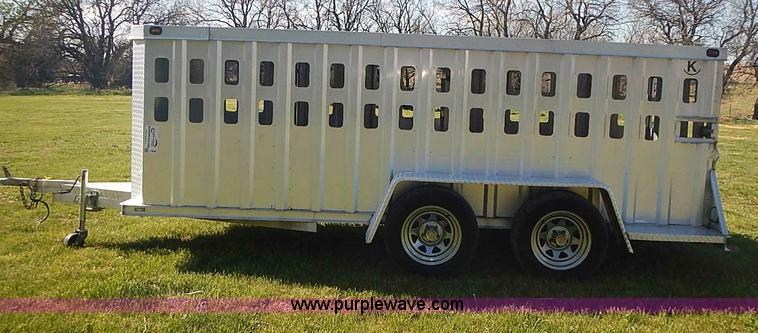 image for item I3680 2007 Rocking K shop built aluminum show trailer