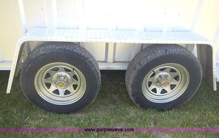 image for item I3680 2007 Rocking K shop built aluminum show trailer