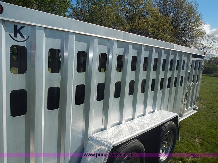 image for item I3680 2007 Rocking K shop built aluminum show trailer