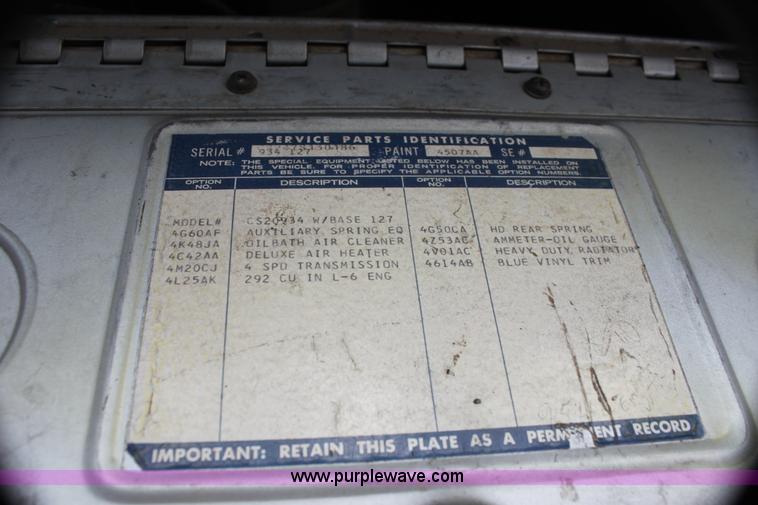 image for item I7422 1967 Chevrolet C10 pickup truck