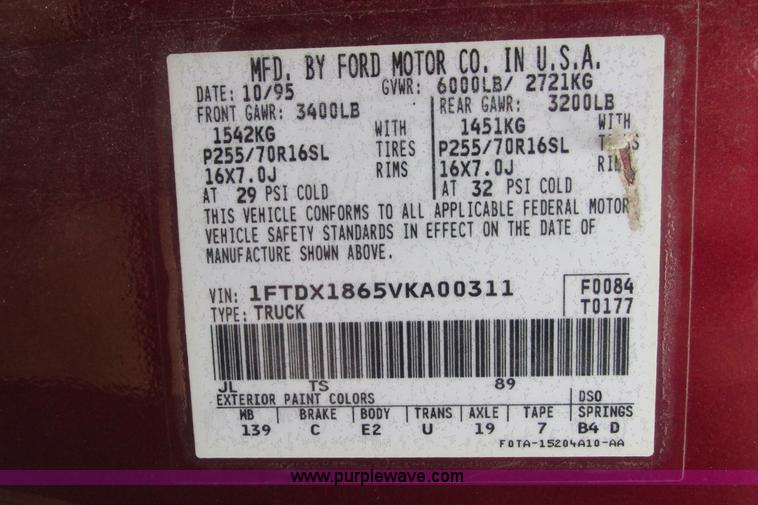 image for item I9648 1997 Ford F150 XLT Lariat SuperCab pickup truck