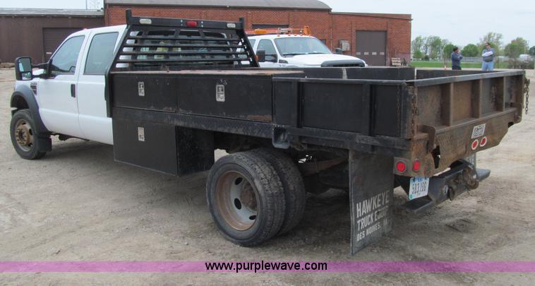 image for item J3478 2008 Ford F450 Super Duty XL Crew Cab flatbed truck