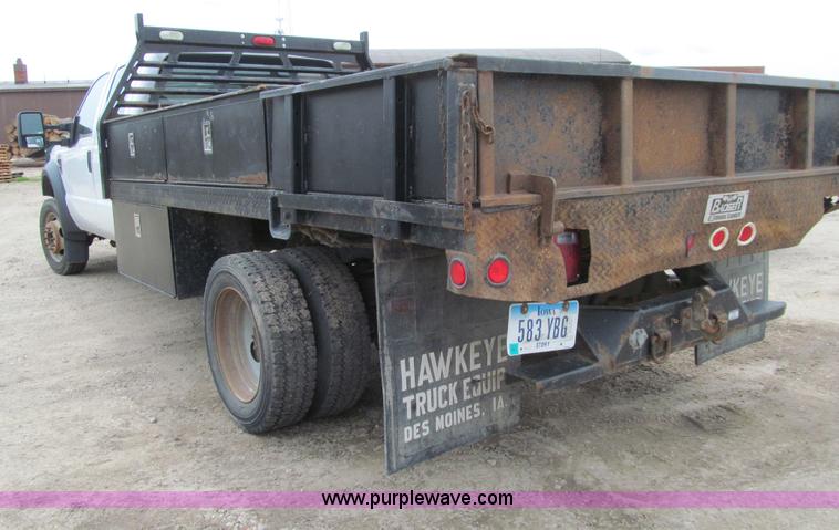 image for item J3478 2008 Ford F450 Super Duty XL Crew Cab flatbed truck