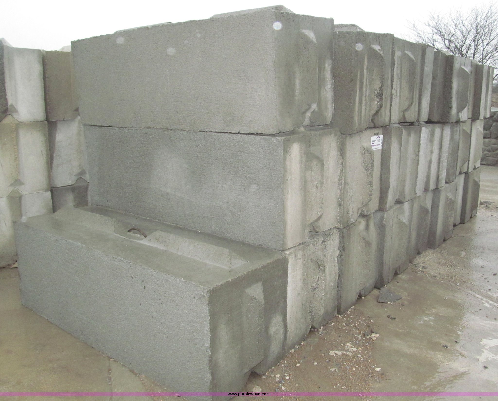 (16) 6'L x 2'W x 2'H concrete bunker blocks in Beatrice, NE Item