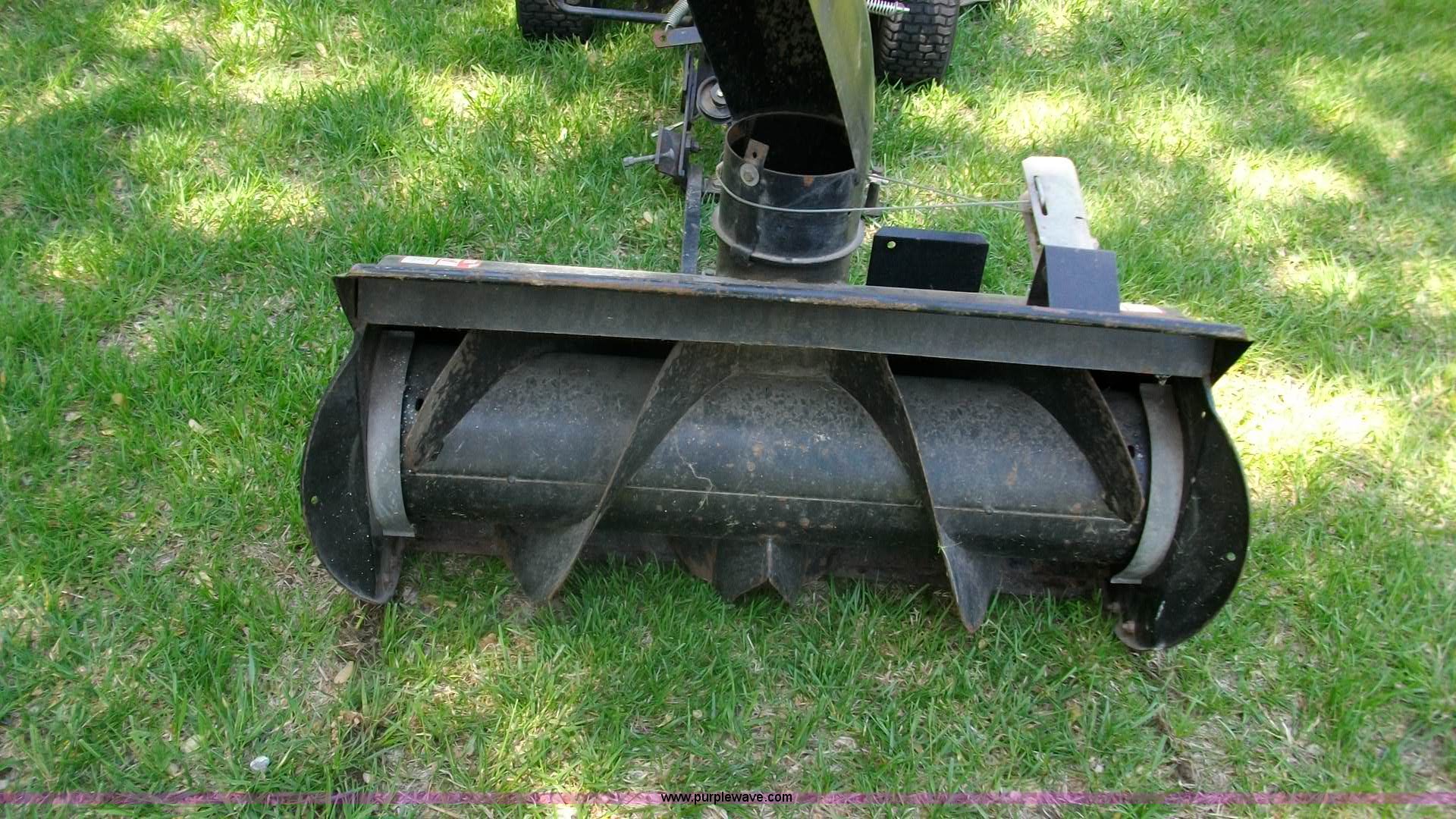 Craftsman riding mower with snow thrower attachment in Wamego, KS