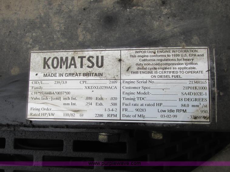 image for item A8687 1999 Komatsu PC150LC-6K excavator