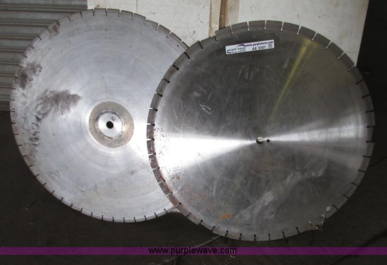 image for item AE9307 (2) 30" concrete/asphalt diamond blades
