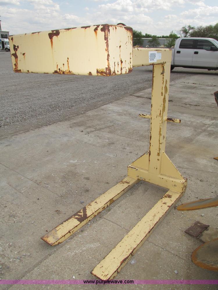 image for item F7388 Contrx three ton fork attachment for boom truck
