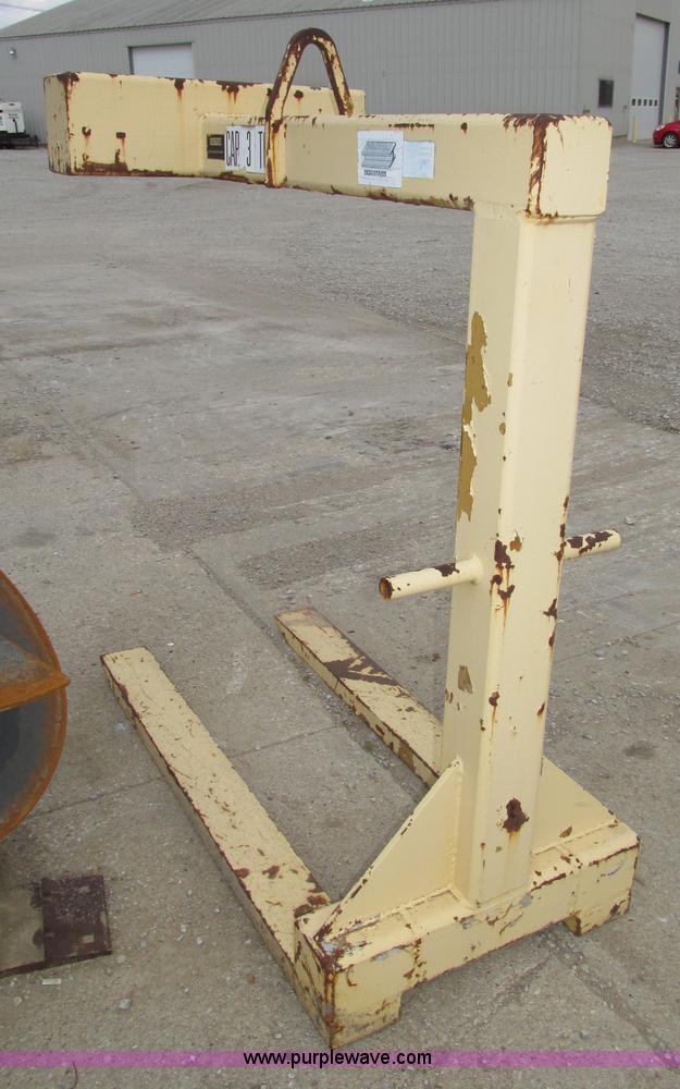 image for item F7388 Contrx three ton fork attachment for boom truck