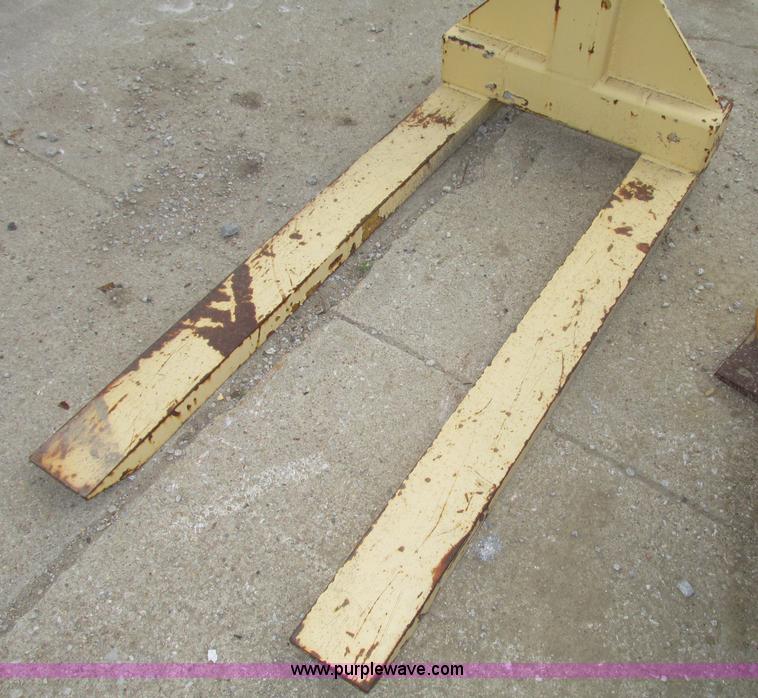 image for item F7388 Contrx three ton fork attachment for boom truck