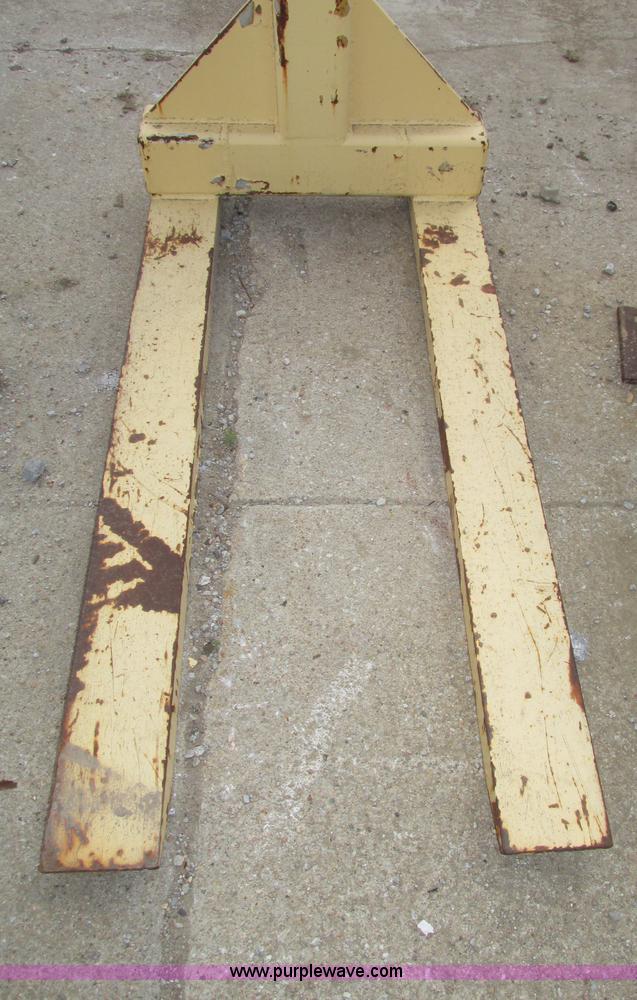 image for item F7388 Contrx three ton fork attachment for boom truck