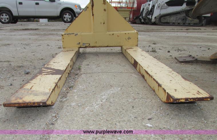 image for item F7388 Contrx three ton fork attachment for boom truck